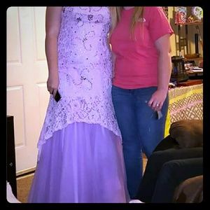 Size 14 lavender prom dress